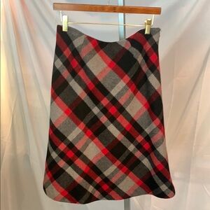 Chadwicks Black and Red A-Line Knee-Length Skirt